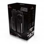 Berlinger Haus Σετ Μαχαίρια - Εργαλεία Κουζίνας με Βάση Στήριξης 13τμχ. Carbon Edition BH-2548